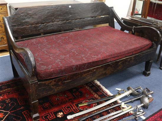 A Japanese day bed, W.190cm